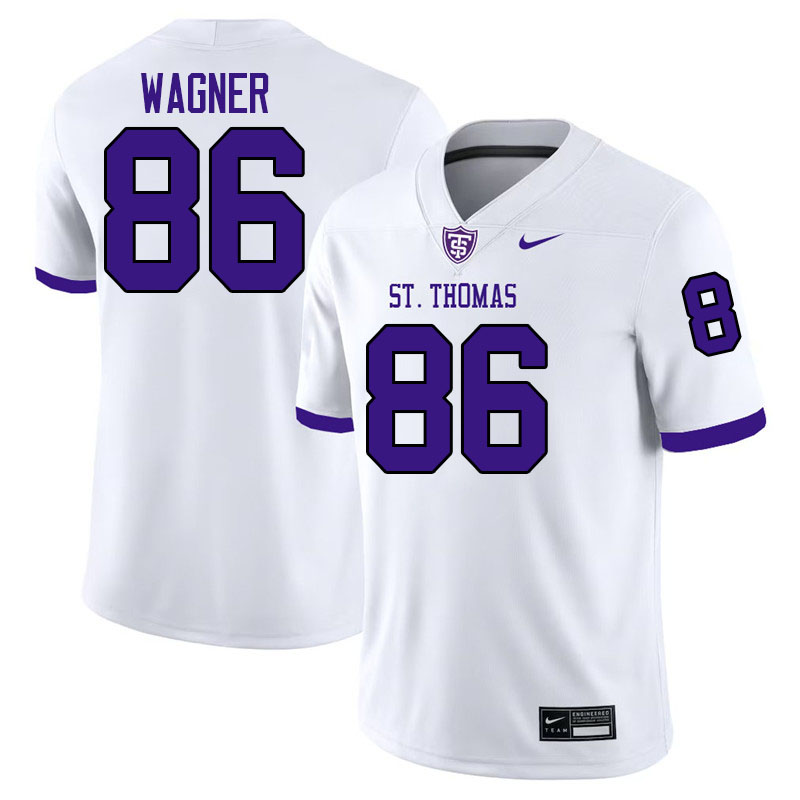 St. Thomas-Minnesota Tommies #86 Patrick Wagner College Football Jerseys,Uniforms-White